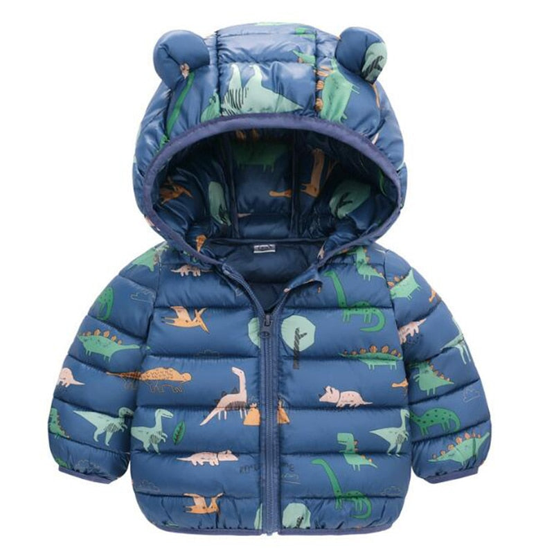 Jaqueta de Frio orelhinhas de urso Baby Winter